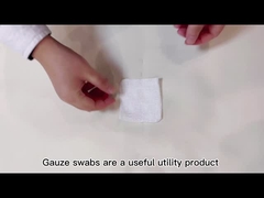 What are gauze swabs used for?