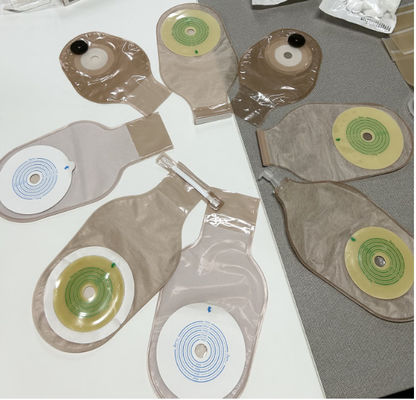 1 Piece Type Colostomy Reusable Ostomy Bag 60mm Different Closures Stoma Bag