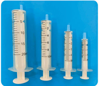 गैर पाइरोजेनिक डिस्पोजेबल सिरिंज 2 पार्ट्स Luer Slip 10 Ml 20 Ml बिना सुई दवा सिरिंज
